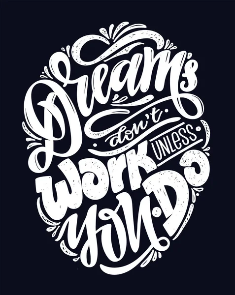 Cartel Cita Motivación Sobre Vida Arte Inspiración Letras Para Camiseta — Archivo Imágenes Vectoriales