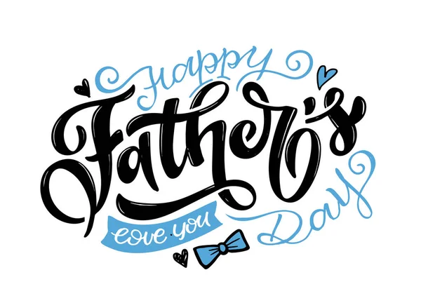 Щасливого Дня Отців Листівок Листівок Запрошень Вітальня Векторна Ілюстрація Eps — стоковий вектор