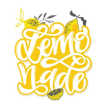 Limonlu turunçgil desenli arka plan. Limonata sanat etiketi. Güzel el çizimi yaz şablonu. Yeni model sanat. Tişört tasarım etiketi.