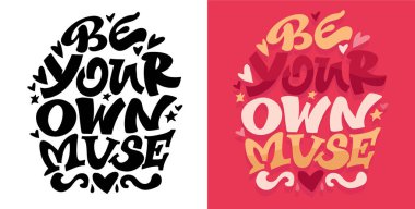 Güzel el çizimi karalama alıntısı. Tişört tasarımı, kupa baskısı, çanta baskısı, kıyafet modası. % 100 elle çizilmiş vektör resmi.