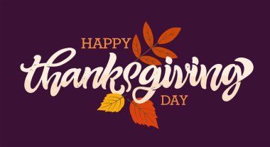 Şükran Günü 'n kutlu olsun. Minnettar ol. Sevimli ol. Tişört izi, kupa, çanta için. % 100 elle çizilmiş vektör