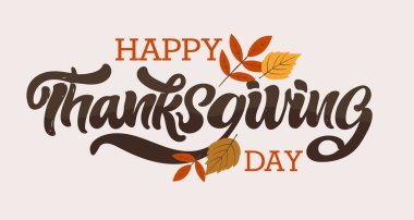 Şükran Günü 'n kutlu olsun. Minnettar ol. Sevimli ol. Tişört izi, kupa, çanta için. % 100 elle çizilmiş vektör