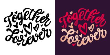 Sevgililer Günü çekirdeği. Aşk hakkında el çizimi karalamalar. Tişört tasarımı, kupa baskısı, çanta baskısı, kıyafet modası. % 100 elle çizilmiş vektör resmi.