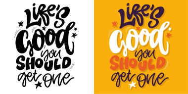 Moda el çizimi karalama yazısı alıntısı. Tişört tasarımı, kupa baskısı, çanta baskısı, kıyafet modası. Yüzde yüz elle çizilmiş vektör görüntüsü. Harf etiketi.