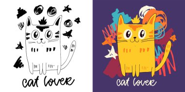 Moda el çizimi karalama yazısı alıntısı. Tişört tasarımı, kupa baskısı, çanta baskısı, kıyafet modası. Yüzde yüz elle çizilmiş vektör görüntüsü. Çıkartma harfleri sanat eseri.