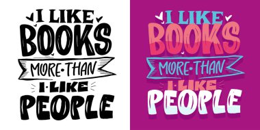 Kitaplar hakkında alıntılar yapan hoş bir el yazısı. Daha fazla okuyorum. Tişört tasarımı, kupa baskısı, çanta baskısı, kıyafet modası. % 100 elle çizilmiş vektör resmi.