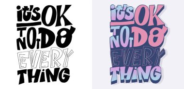 Güzel el çizimi karalama alıntısı. Tişört tasarımı, kupa baskısı, çanta baskısı, kıyafet modası. % 100 elle çizilmiş vektör resmi.