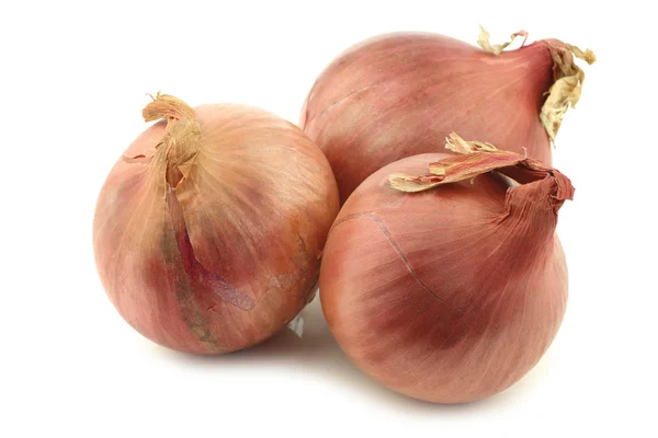 Three pink onions — Stock Photo, Image