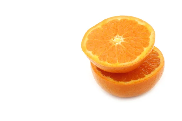 Fresh tangerine halves — Stock Photo, Image