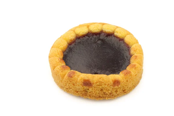 Kleurrijke ronde gevormd en vol fruitcake — Stockfoto