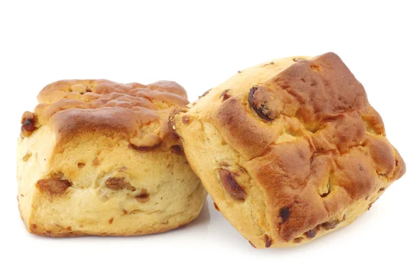 Traditionele Engelse scones met rozijnen — Stockfoto