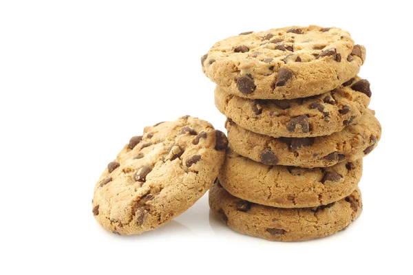 Crunchy chocolate chip cookies — Stock Photo, Image