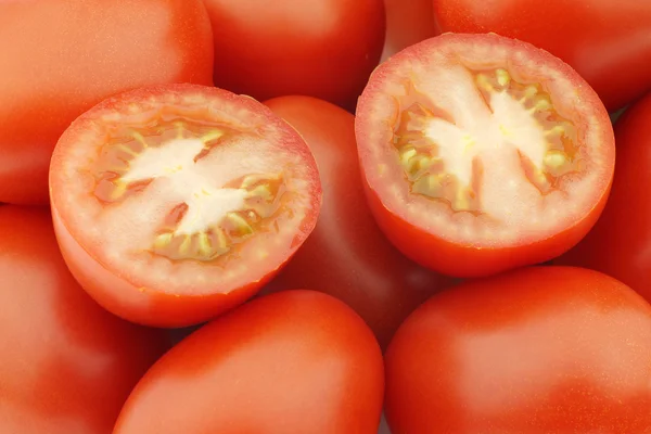 Italian roma tomatoes background — Stock Photo, Image