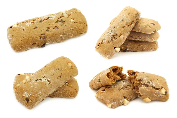 Tradiční Holandské Cookies Friesland Názvem Fryske Dumkes Bílém Pozadí — Stock fotografie