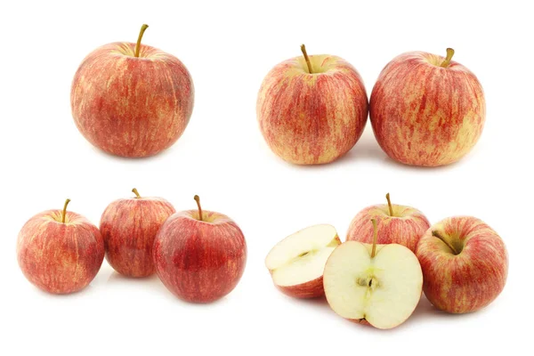Manzanas Pequeñas Dulces Frescas Sobre Fondo Blanco —  Fotos de Stock