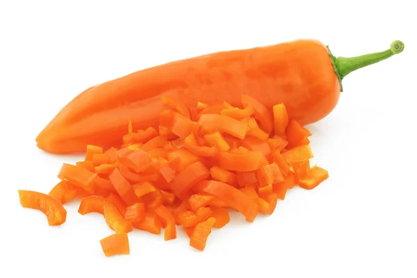 Πορτοκαλί πιπεριές (πιπεριά) — Φωτογραφία Αρχείου