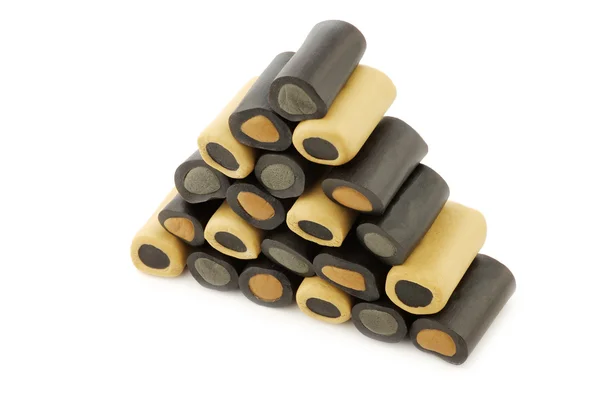 Brown and black liquorice — Stock Photo, Image