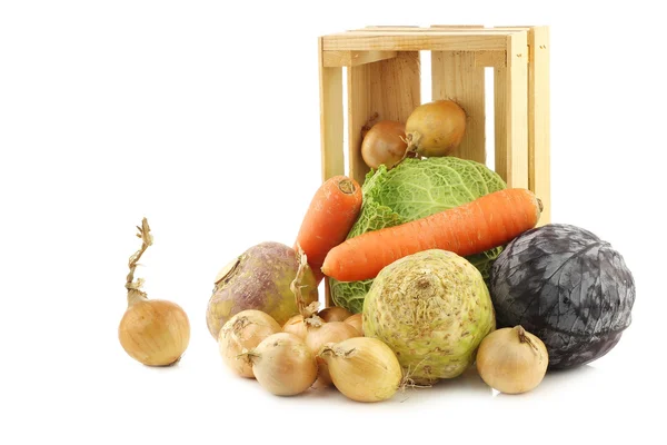 Zbiór wielu zimą świeże warzywa — Zdjęcie stockowe