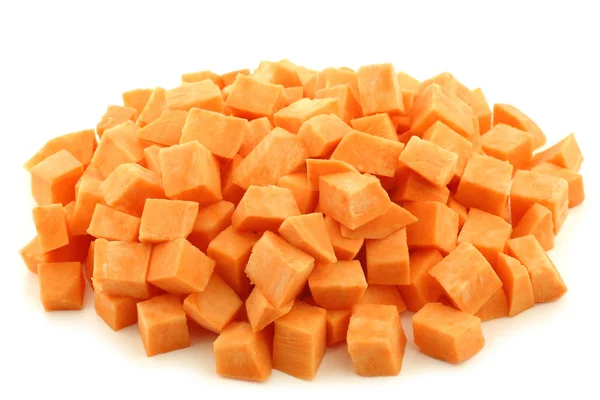 Süßkartoffelstücke — Stockfoto