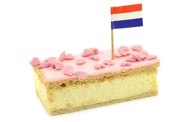 Pastel tradicional holandés llamado "tompouce " —  Fotos de Stock