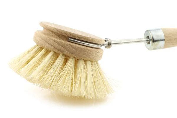Wooden dish washing brush — Stock Photo, Image