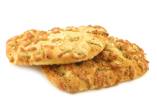Vers gebakken focaccia brood — Stockfoto