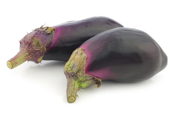 Fresh aubergines — Stock Photo, Image