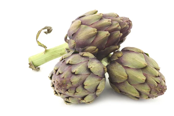 Artichokes with a stem — Stock Photo, Image