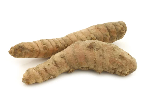 Radici di curcuma (Curcuma longa) — Foto Stock