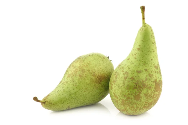 Two fresh conference pears — Stock Photo, Image