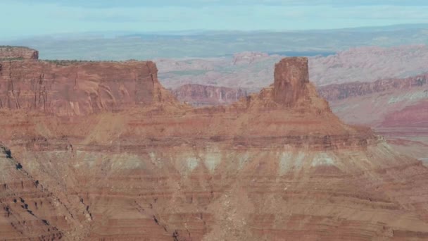 Panorama Colorado Nehri Kanyonu High View Point 'ten Deadhorse Ulusal Parkı' nda — Stok video