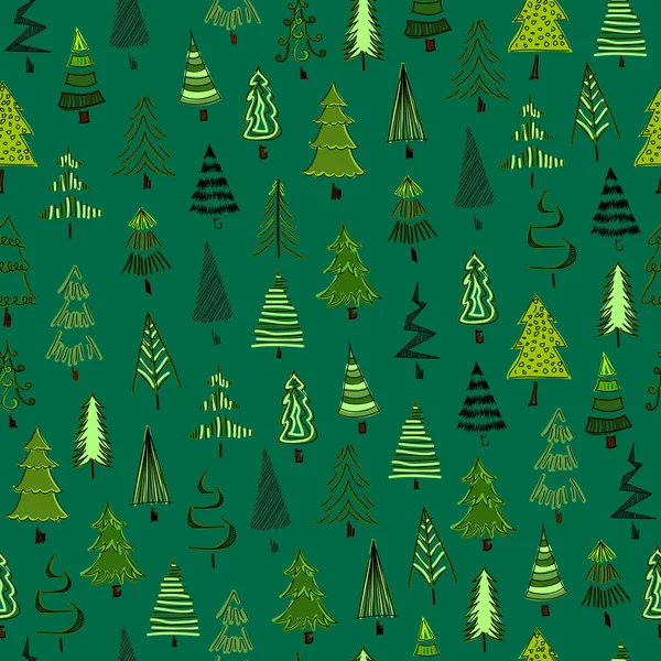 Texture sans couture de Noël avec les jouets en verre de Noël fabriqués dans le style peint à la main. — Image vectorielle