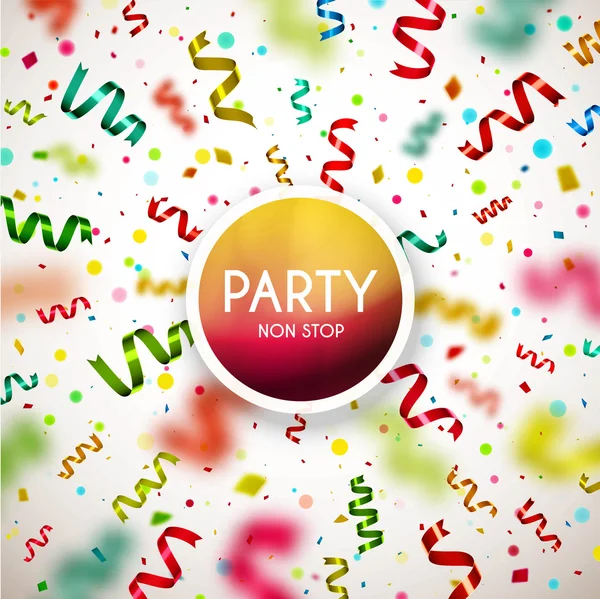 Party Non Stop — Stock Vector