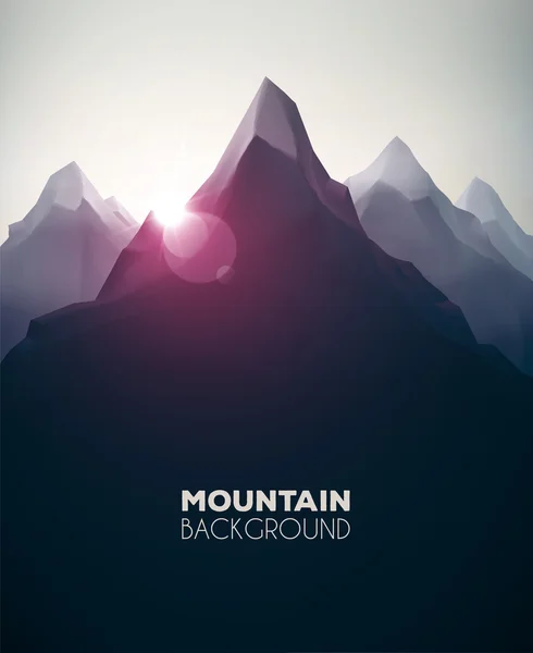 Fondo de montaña — Vector de stock