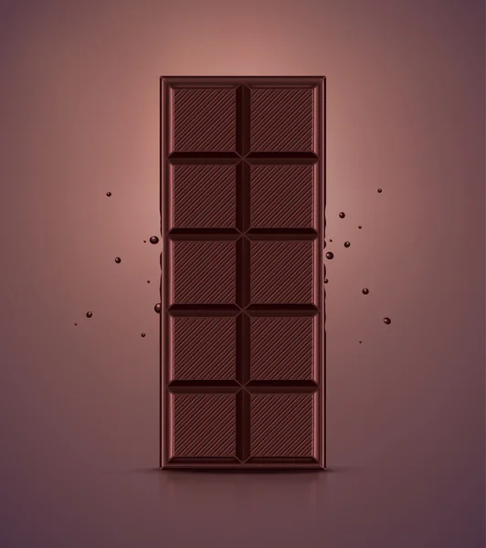 Barre chocolatée — Image vectorielle