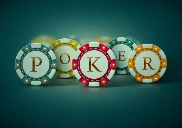 Fichas de poker coloridas — Vetor de Stock