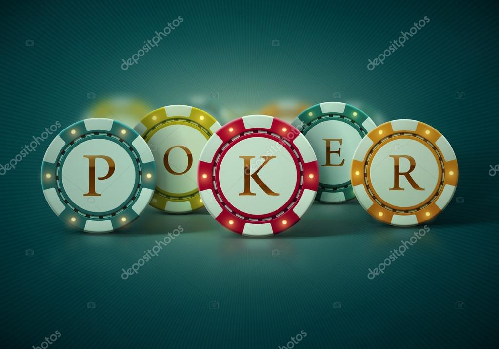 Colorful poker chips background, eps 10