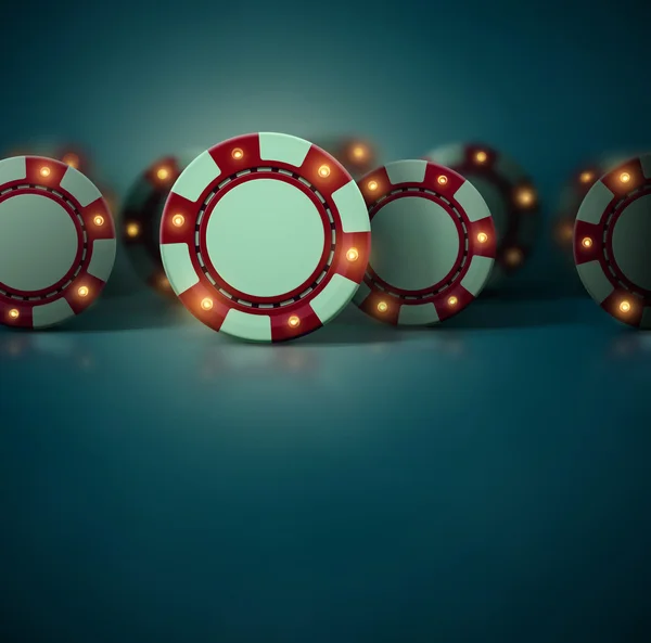 Set de fichas de Casino — Vector de stock