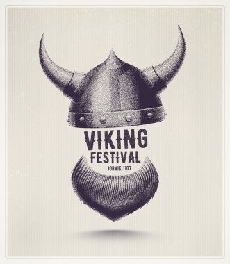 Viking helmet and beard