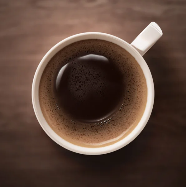 Tazza di caffè vista dall'alto — Vettoriale Stock