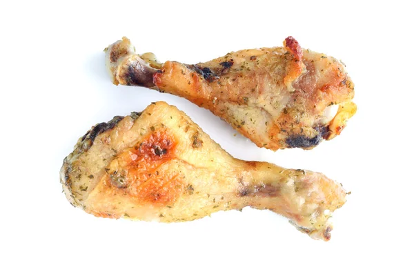 Chicken drumsticks isolated on white — Stock Photo, Image