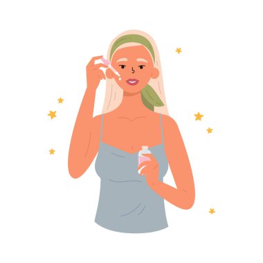 Yüz yağıyla yaşlanma önleyici cilt bakımı yöntemi. 