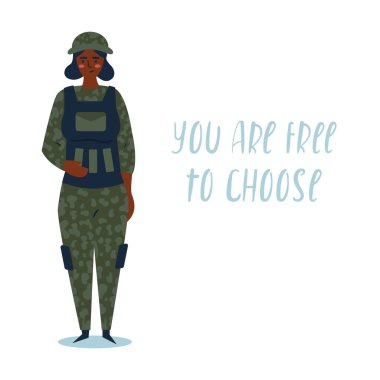 Askeri üniformalı kadın.. 