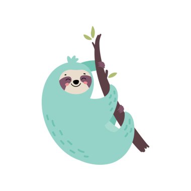 Ağaçta asılı şirin bir el tembelliği..