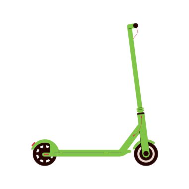 Elektrikli scooter ikonu. Modern eko şehir taşımacılığı.