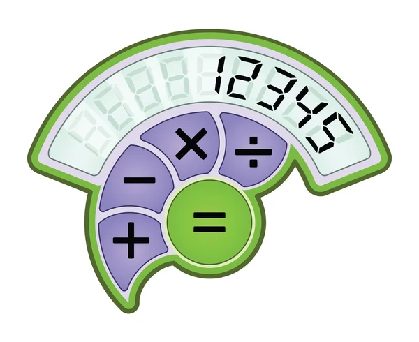 Icône de calculatrice moderne — Image vectorielle