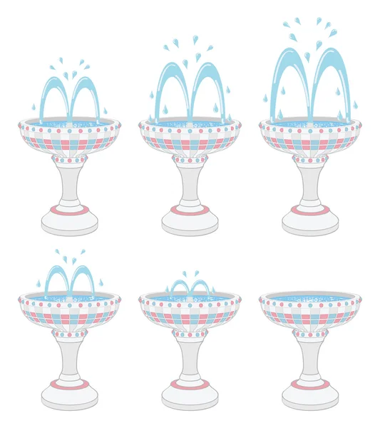 Fountains — Stock Vector