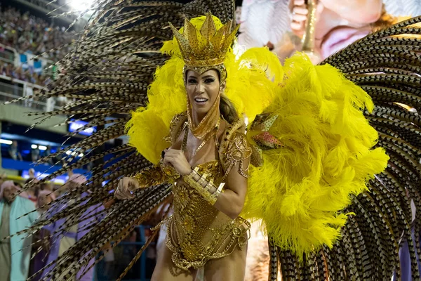 Río Brasil Febrero 2020 Desfile Escuela Samba Mangueira Marqués Sapucai — Foto de Stock