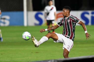Rio, Brezilya - 13 Aralık 2020: Marcos Paulo Vasco 1 ve 1 Fluminense arasında Sao Januario Stadyumu 'nda oynanan maçta Brezilya Şampiyonası