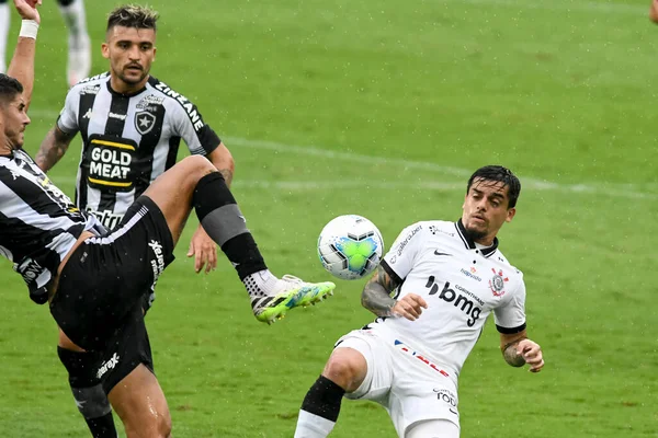 Rio Brasil Dezembro 2020 Jogador Fagner Jogo Entre Botafogo Corinthians — Fotografia de Stock